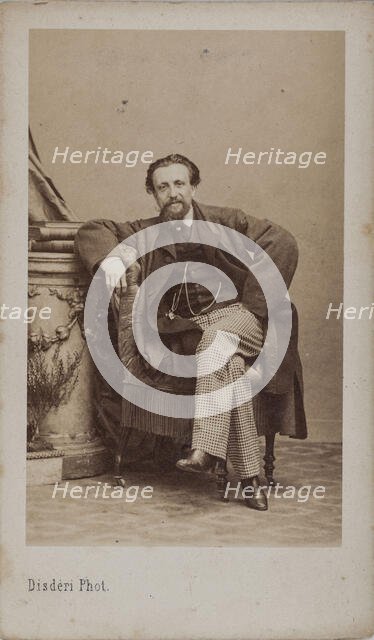 Portrait of Arthur Kalkbrenner (1828-1869), 1869. Creator: Disdéri, André Adolphe-Eugène (1819-1889).