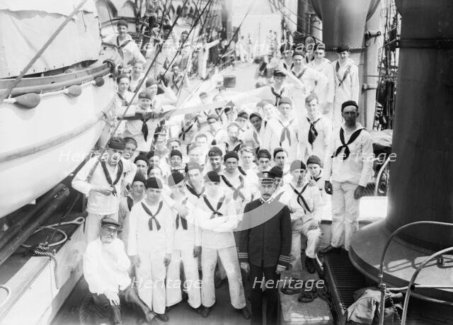 Capt. B.H. Tillman & boys - "Newport", 1913. Creator: Bain News Service.