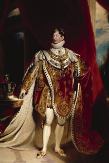 Portrait of George IV, 1840. Creator: Sir Martin Archer Shee.