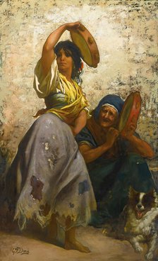 Gypsy woman dancing the Zorongo, . Creator: Doré; Gustave (1832-1883).