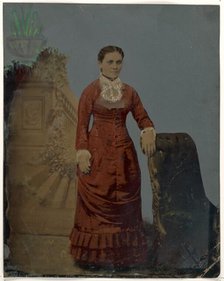 Portrait of young woman, 1860s-1880s. Creator: Unknown.