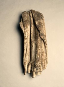 Torso of Apollo: Fragment of Goat Skin Drapery, c. 100-200. Creator: Unknown.