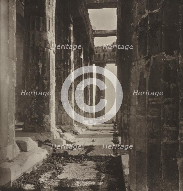 Western Portico of the Parthenon, 1882. Creator: William James Stillman (American, 1828-1901); The Autotype Company.