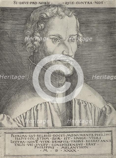 Philip Melanchthon, 1540. Creator: Heinrich Aldegrever.