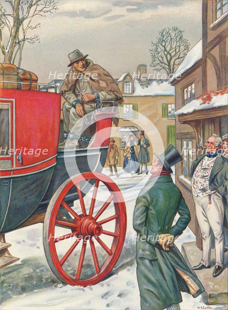 George Loveless (1797-1874) in chains from Dorchester to a prison, (1834), 1934. Artist: Unknown