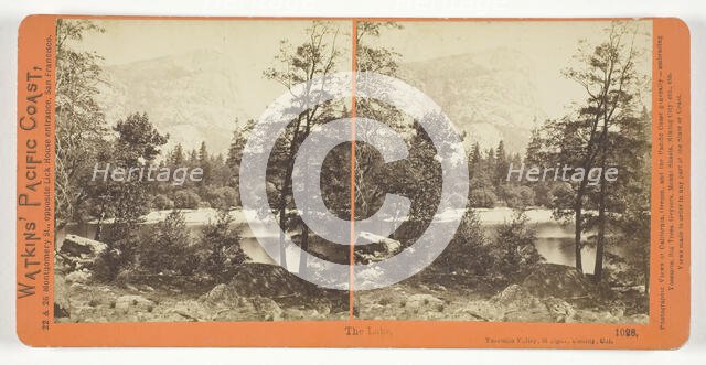 The Lake, Yosemite Valley, Mariposa County, Cal., 1861/76. Creator: Carleton Emmons Watkins.
