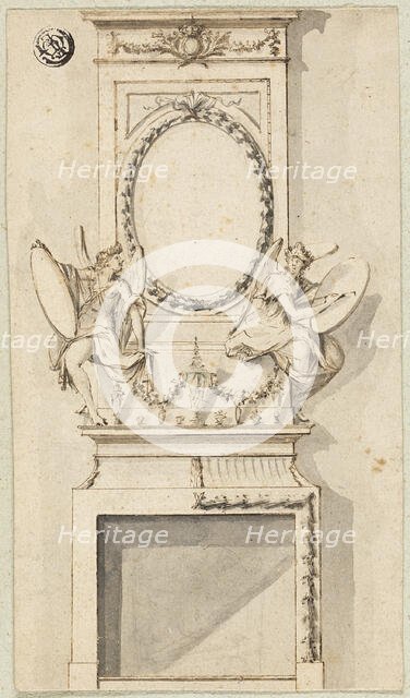 Design for a Chimney Piece, n.d. Creator: Charles Alfred Stothard.