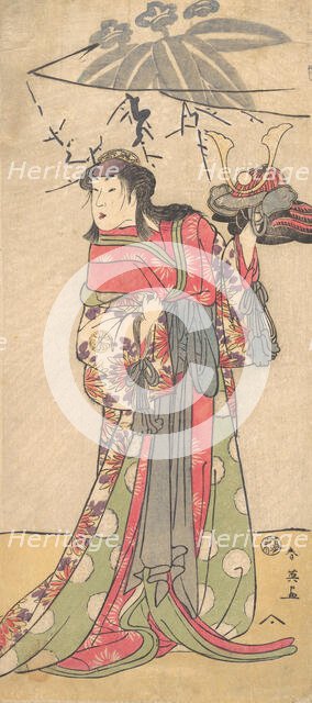 The Actor Segawa Kikunojo III in the Role of a Woman, ca. 1792. Creator: Katsukawa Shun'ei.