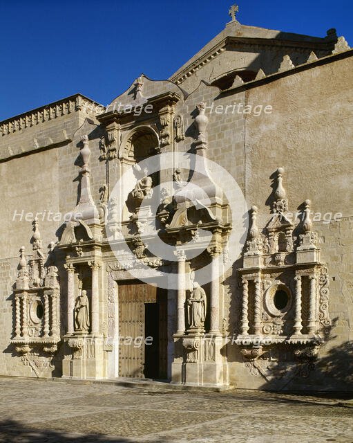 Baroque portal, Royal Abbey of Santa Maria de Poblet, Vimbodi, Tarragona province, Spain, 1999.  Creator: LTL.