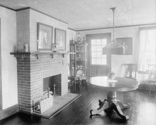 Paul Reynolds residence, room with fireplace, Scarsdale, N.Y., between 1900 and 1915. Creator: William H. Jackson.