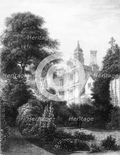'Caius College from the Fellows Gardens', c1837.  Creator: John Le Keux.