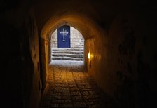 Late afternoon, a street in the old town, Jaffa, Israel, 2013. Creator: LTL.