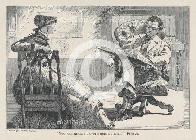 You Are Really Picturesque, My Love (The Galaxy, An Illustrated Magazine of Entertain..., June 1868. Creator: Unknown.