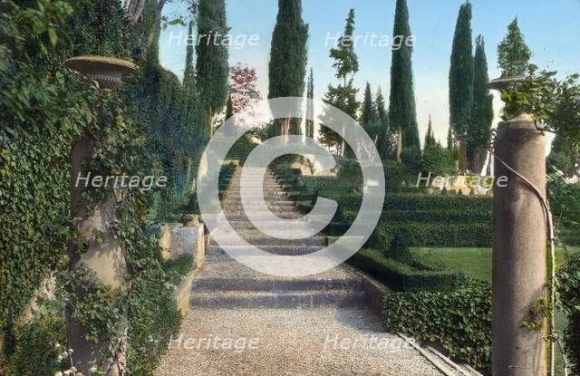 Villa I Tatti, Ponte a Mensola, near Settignano, Italy, 1925. Creator: Frances Benjamin Johnston.
