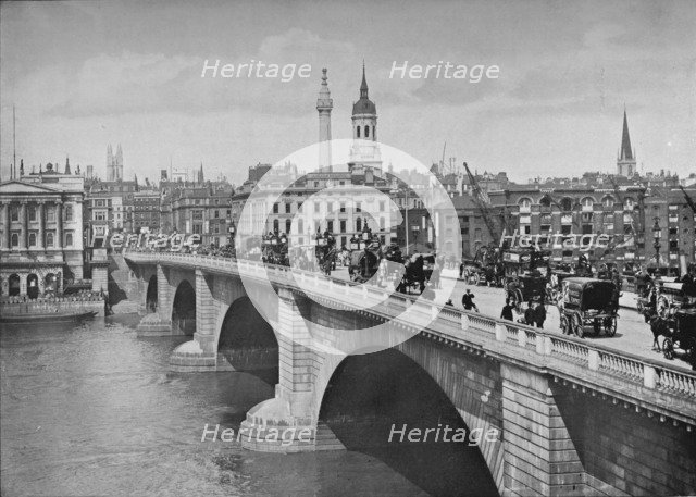 London Bridge, City of London, 1911. Artist: Pictorial Agency.