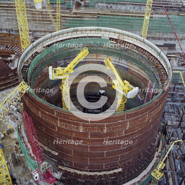 Sizewell 'B' Power Station, Leiston, Suffolk Coast, Suffolk, 19/11/1990. Creator: John Laing plc.
