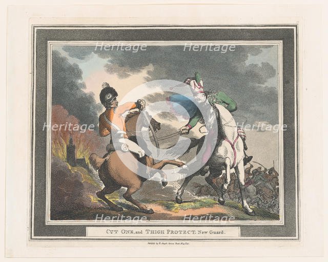 Cut One and Thigh Protect New Guard, 1798., 1798. Creator: Thomas Rowlandson.