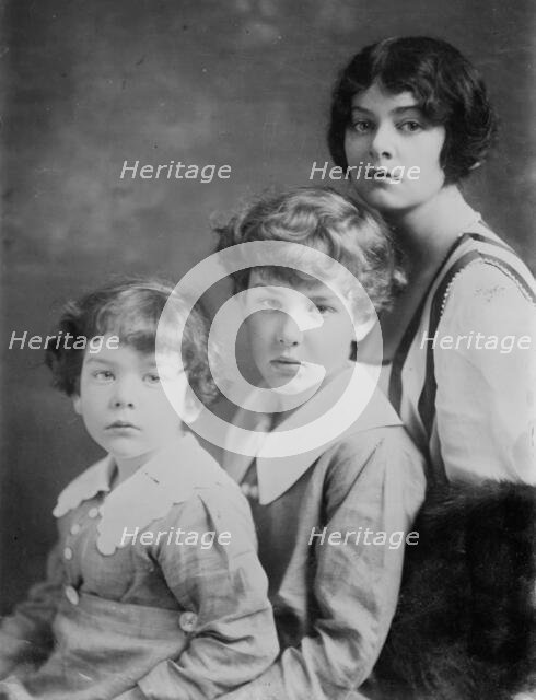 Mrs. W. Astor Chanler, Theo & Wm. A. Chanler, 1916. Creator: Bain News Service.