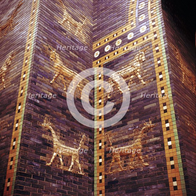 Detail of the Ishtar Gate, Babylon, c604-c562 BC. Artist: Unknown