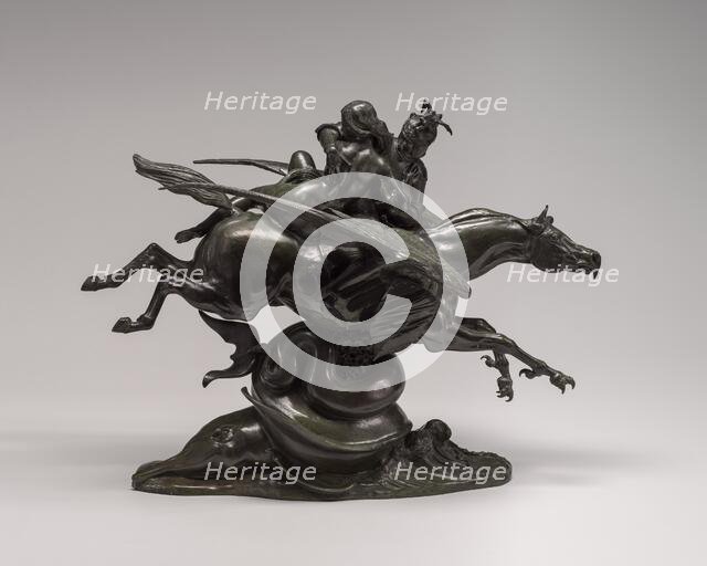 Roger and Angelica on the Hippogriff, model c. 1840, cast by 1873. Creator: Antoine-Louis Barye.