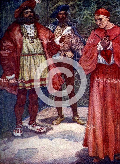 'Henry sent Wolsey away from court', c1529, (1905).Artist: A S Forrest