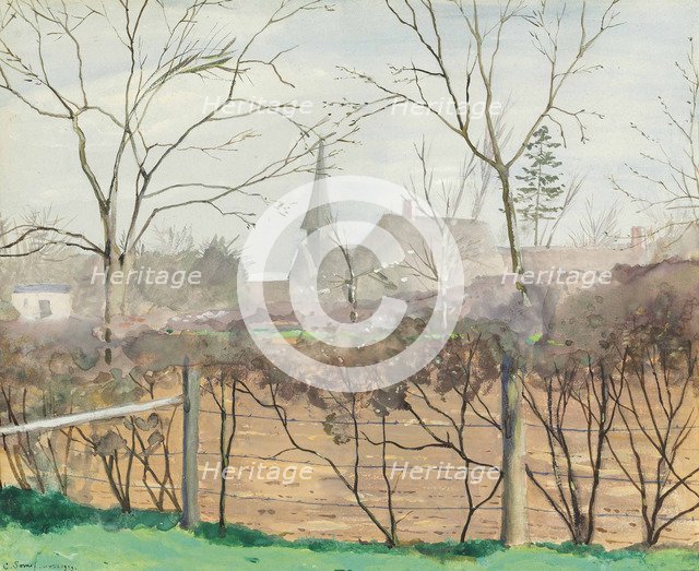 Spring landscape at Grandvilliers, 1929.