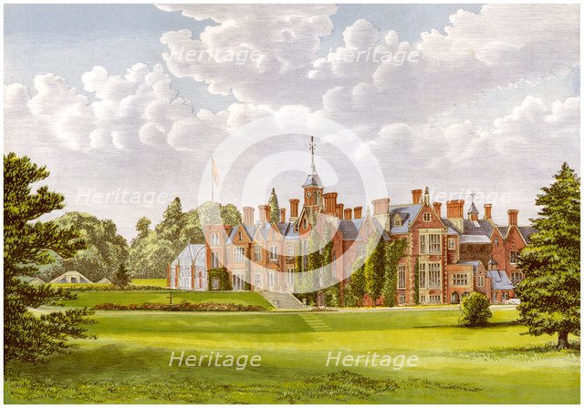 The Hendre, Monmouthshire, Wales, home of the Rolls family, c1880. Artist: Unknown