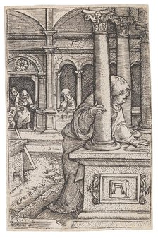 Virgin Mary searching for the twelve-year-old Jesus in the Temple, c. 1519. Creator: Altdorfer, Albrecht (c. 1480-1538).