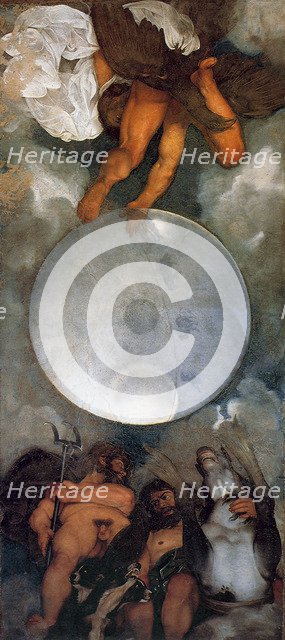 Jupiter, Neptune and Pluto, ca. 1597. Artist: Caravaggio, Michelangelo (1571-1610)