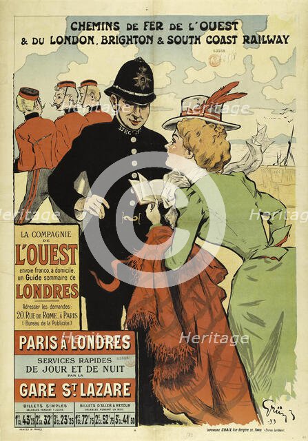 Chemins de fer de l'Ouest et du London, 1899. Creator: Grün, Jules-Alexandre (1868-1938).
