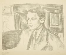 Portrait of Wolfgang Gurlitt, 1912. Creator: Munch, Edvard (1863-1944).