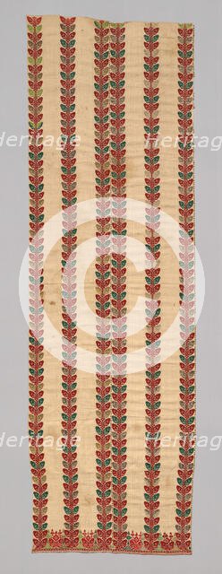 Panel (Half of a Bed Curtain), Pátmos, 1700/1900. Creator: Unknown.