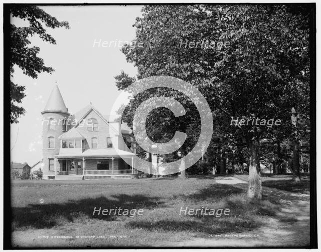 A Residence at Orchard Lake, Michigan, between 1890 and 1901. Creator: Unknown.