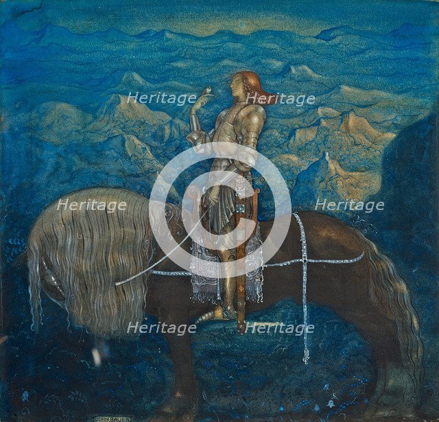 A knight. Among Gnomes and Trolls, 1915. Artist: Bauer, John (1882-1918)