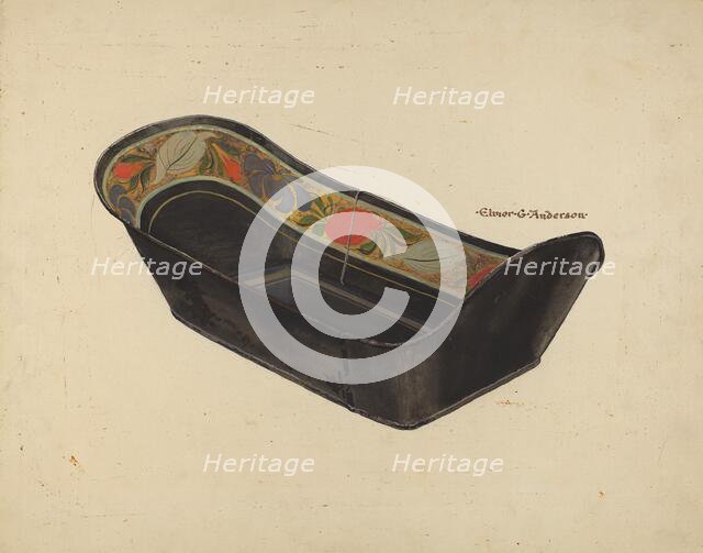 Bread Tray, c. 1937. Creator: Elmer G Anderson.