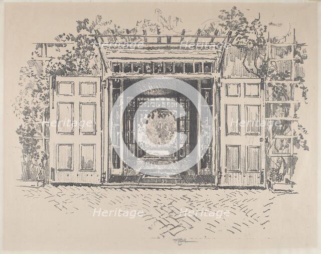 Doorway, Wyck, 1912. Creator: Joseph Pennell.