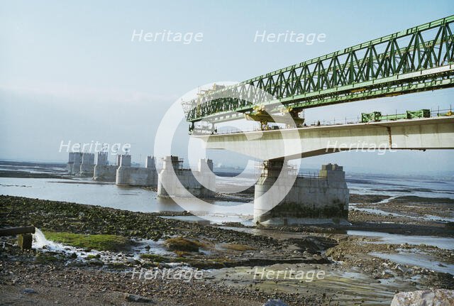 Second Severn Crossing, M4, New Passage, Pilning and Severn Beach, Gloucestershire, 01/04/1994. Creator: John Laing plc.