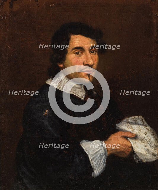 Portrait of the composer Girolamo Frescobaldi (1583-1643), First third of 17th cen.. Creator: Anonymous.