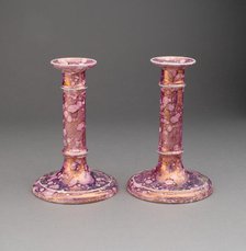 Candlestick (one of a pair), Sunderland, 1810/20. Creator: Unknown.