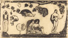 Women, Animals and Foliage (Femmes, animaux et feuillages), in or after 1895. Creator: Paul Gauguin.