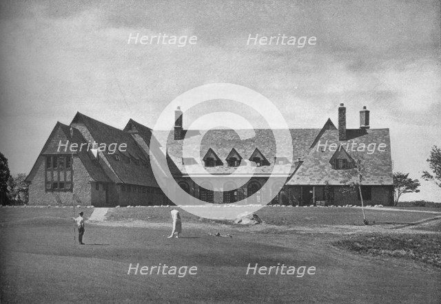 Elevation of the clubhouse, North Jersey Country Club, Paterson, New Jersey, 1925. Artist: Unknown.