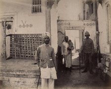 Man in turban in Old Town, Karachi, India, 1897. Creator: Unknown.