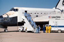 STS-61A landing, USA, November 6, 1985.  Creator: NASA.