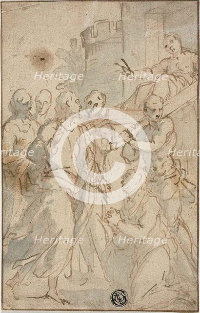 Christ Healing the Paralytic or Christ and the Adulteress, c. 1600. Creator: Unknown.