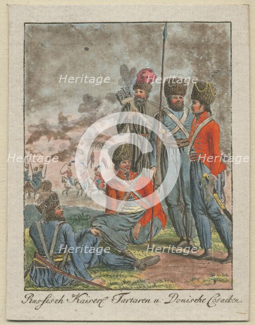 Imperial Russian Cossacks, 1799. Artist: Anonymous  