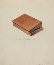 Shaker Lap Desk, c. 1936. Creator: Irving I. Smith.