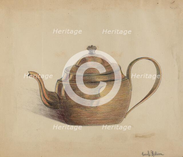 Teapot, 1935/1942. Creator: Frank Nelson.