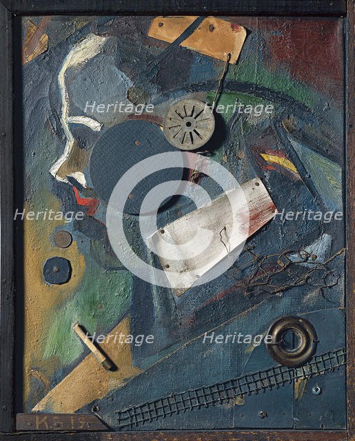Merzbild 1A (The Psychiatrist), 1919. Artist: Schwitters, Kurt (1887-1948)