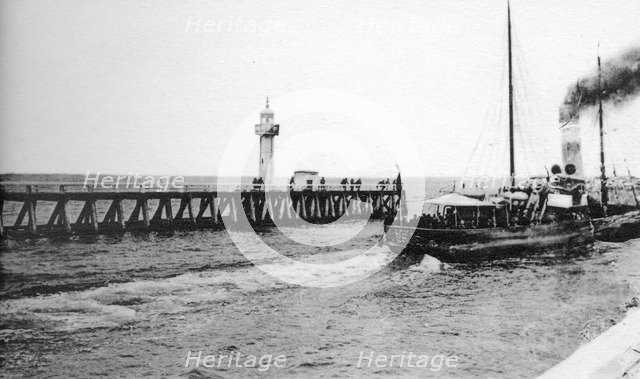 A steamer departing from Trouville for Le Havre, France, c1920s. Artist: Unknown