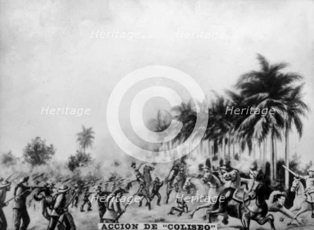 Battle of Coliseo, (1895), 1920s. Artist: Unknown